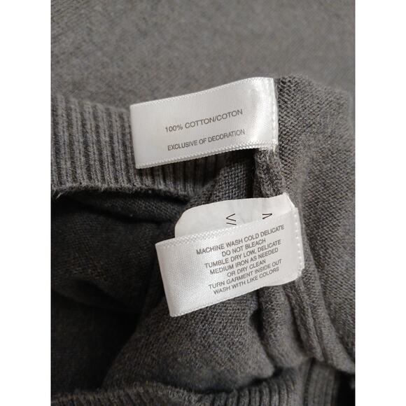 Cutter & Buck Sweater Vest SPA Logo Luxury Mens XXL Gray Cotton Knit Active Golf - Picture 13 of 13